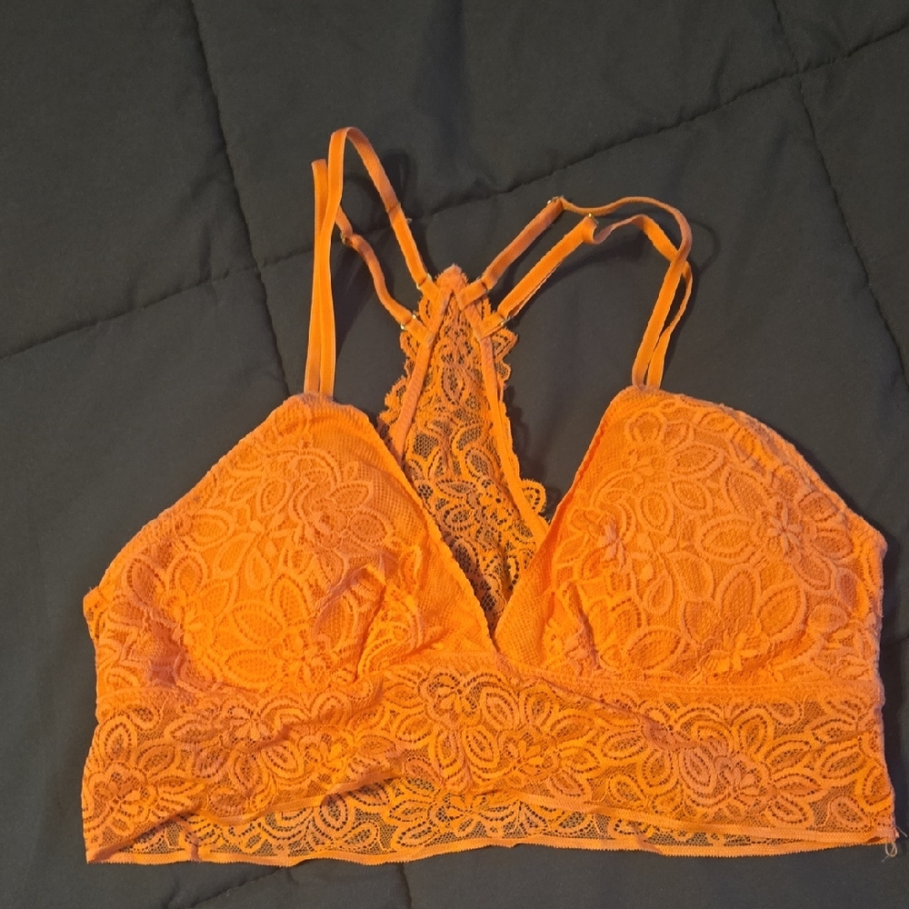 Aerie Coral Lace Bralette